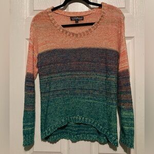 NWOT Almost Famous Multicolor Knit Sweater